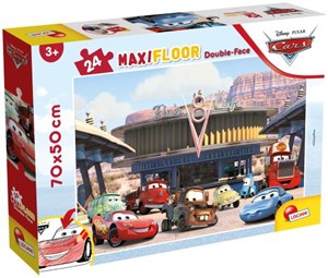 Picture of Puzzle podłogowe dwustronne Maxi 24 Disney Auta
