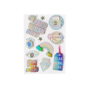 Obrazek Naklejki 3D Good vibes only 11 szt.