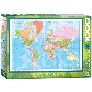 Picture of Puzzle 1000 Nowoczesna mapa Świata