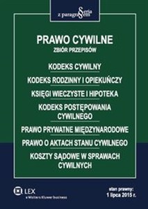 Picture of Prawo cywilne Zbiór przepisów