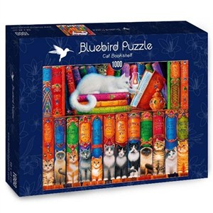 Obrazek Puzzle 1000 Kocia biblioteka