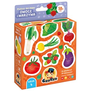 Picture of CzuCzu Puzzle do pary Owoce i warzywa 18 mies.+
