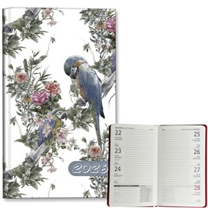 Picture of Kalendarz 2026 A6 tygodniowy Papugi Boho