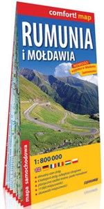 Obrazek Rumunia i Mołdawia laminowana mapa samochodowa 1:800 000