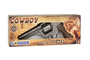 Picture of Metalowy rewolwer kowbojski 8 naboi
