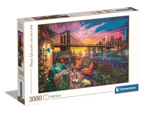 Picture of Puzzle 3000 HQ Manhattan balcony sunset 33552