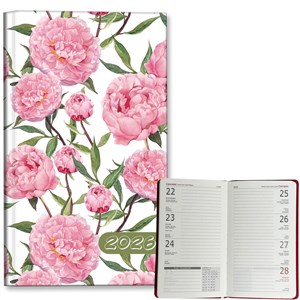 Obrazek Kalendarz 2026 A6 tygodniowy Peonie