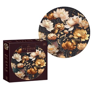 Obrazek Puzzle 500 Round Flowers 1