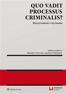 Obrazek Quo vadit processus criminalis? Rzeczywistość i wyzwania