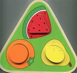 Picture of Układanka drewniana trójkątna Owoce