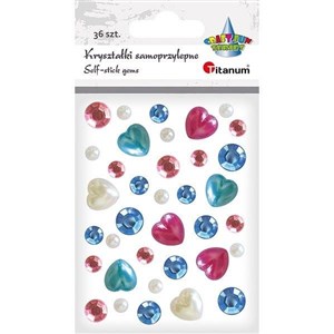 Picture of Kryształki samoprzylepne różowo-niebieskie 36szt