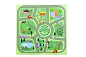 Pokaż szczegóły dla Mata puzzlowa 9 elem.30x30 miasteczko Mata puzzl... -  Polish Bookstore