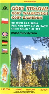 Picture of Mapa tur. Góry Stołowe, Wałbrzyskie, Kamienne
