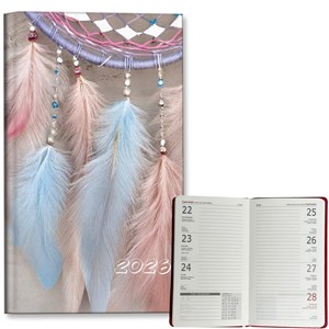 Picture of Kalendarz 2026 A6 tygodniowy Łapacze Pastel