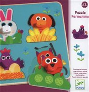 Picture of Układanka drewniana z uchwytami Farma