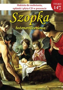 Obrazek Szopka bożonarodzeniowa wersja czarna Makieta do rozłożenia, opłatek i płyta CD w prezencie
