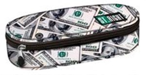 Obrazek Piórnik saszetka usztywniona wewnętrzną klapką Dollars
