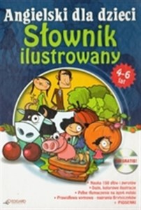 Obrazek Angielski dla Dzieci Słownik ilustrowany dla dzieci w wieku 4-6 lat + CD