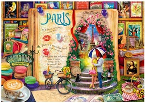 Obrazek Puzzle 1000 Życie to otwarta ksiega - Paryż