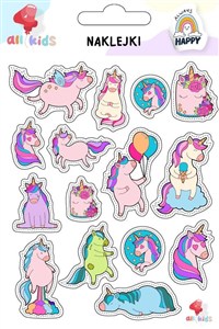 Obrazek Naklejki dla dzieci Tęczowe jednorożce