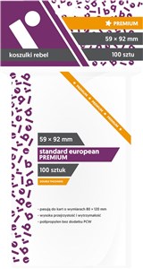 Obrazek Koszulki na karty Standard European Premium