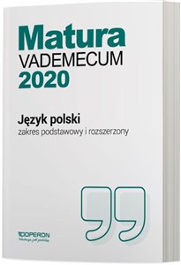 Obrazek Język polski Matura 2020 Vademecum Zakres podstawowy i rozszerzony Szkoła ponadgimnazjalna