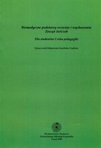 Picture of Biomedyczne podstawy rozwoju i wychowania Zeszyt ćwiczeń Dla studentów I roku pedagogiki