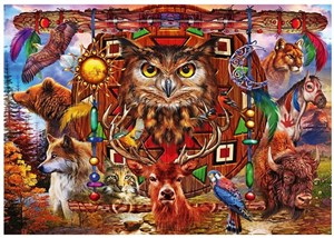 Picture of Puzzle 1000 Totem pełen zwierząt Ciro Marchetti