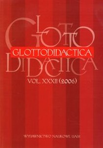 Obrazek Glottodidactica vol. XXXII (2006)