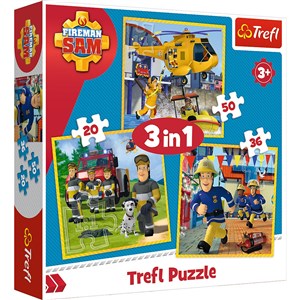 Picture of Puzzle 3w1 Strażak Sam w akcji