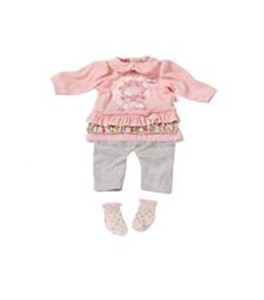 Obrazek Ubranka dla lalki Baby Annabell Deluxe 3 in 1 Dress with socks różowe