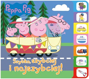 Obrazek Peppa Pig Książka z registrami Szybko, szybciej, najszybciej!