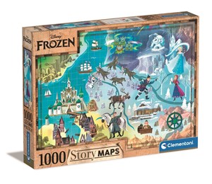 Picture of Puzzle 1000 Story maps Frozen 39666