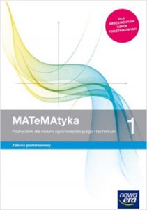 Picture of MATeMAtyka 1 Podręcznik Zakres podstawowy Szkoła ponadpodstawowa
