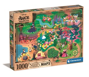 Obrazek Puzzle 1000 Story maps Alicja w Krainie czarów 39667