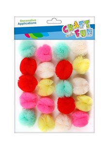 Obrazek Pompony tiulowe 2,5cm 20szt