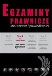 Obrazek Egzaminy prawnicze Ministersrwa Sprawiedliwości t.2