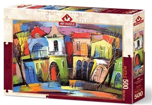 Obrazek Puzzle 500 Baśniowe domki