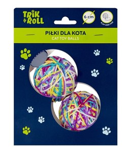 Obrazek Piłka dla Kota 6cm 2szt