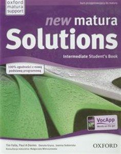 Picture of New Matura Solutions Intermediate Student's Book Kurs przygotowujący do matury