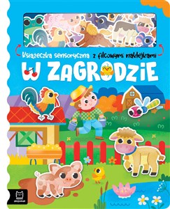 Picture of W zagrodzie Książeczka sensoryczna z filcowymi naklejkami