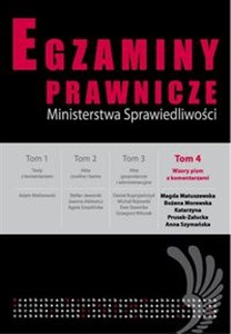 Picture of Egzaminy prawnicze MS Wzory pism z komentarzami t.4