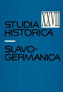 Obrazek Slavo Germanica XXVII Studia Historica