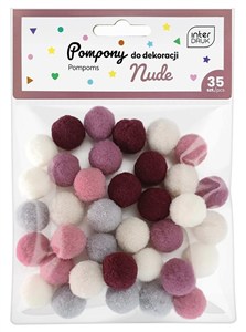 Picture of Pompony do dekoracji 35 sztuk Nude
