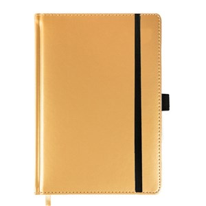 Obrazek Notes A5/72K kratka złoty EASY