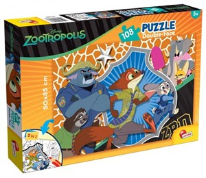 Obrazek Puzzle dwustronne Zwierzogród 108