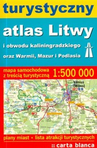 Obrazek Turystyczny atlas Litwy i obwodu kaliningradzkiego oraz Warmii, Mazur i Podlasia