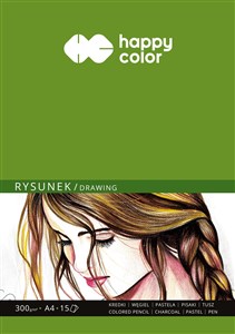 Obrazek Blok Happy Color do rysunku ART A4 15 arkuszy 300g
