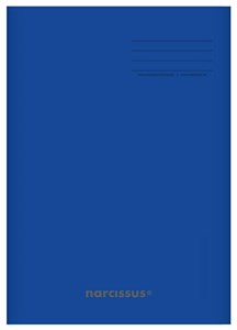 Picture of Zeszyt A5/32K kratka PP Blue (4szt) NARCISSUS