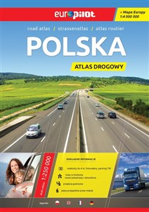 Obrazek Polska Atlas drogowy z mapą Europy 1:250 000